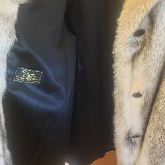 Vintage Tissavel France Faux Fur Coat - Picture 6 of 9